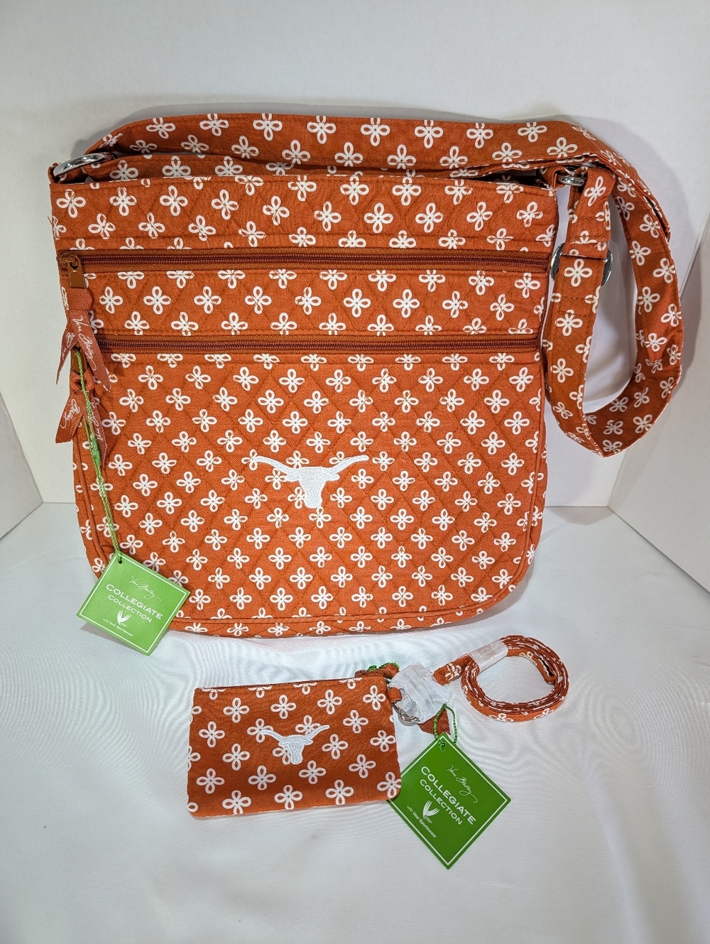 Vera Bradley Texas Longhorn Collegiate Triple Zip Hipster Crossbody Bag & Wallet